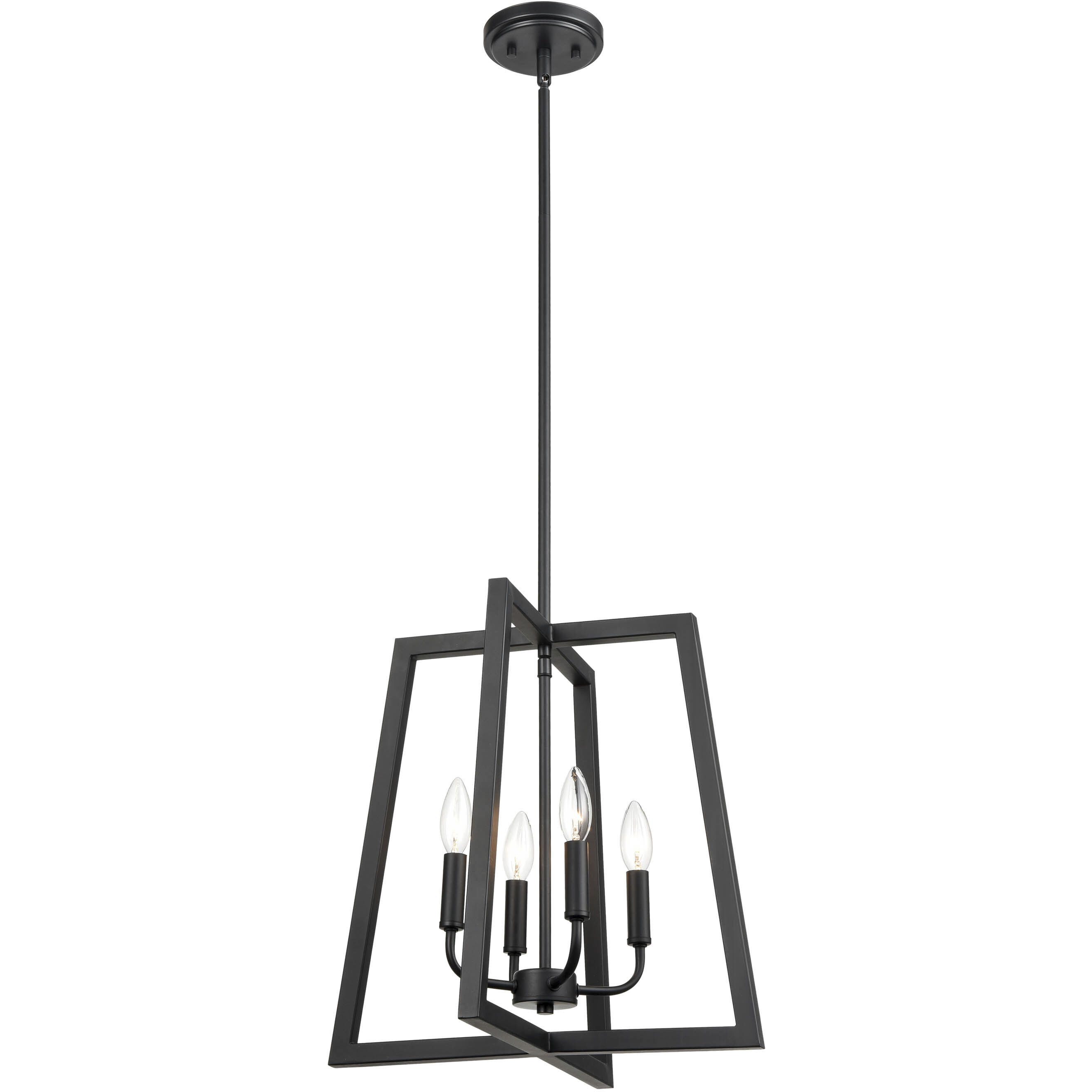 Aliza 4 Light 16.75 inch Matte Black Pendant Ceiling Light